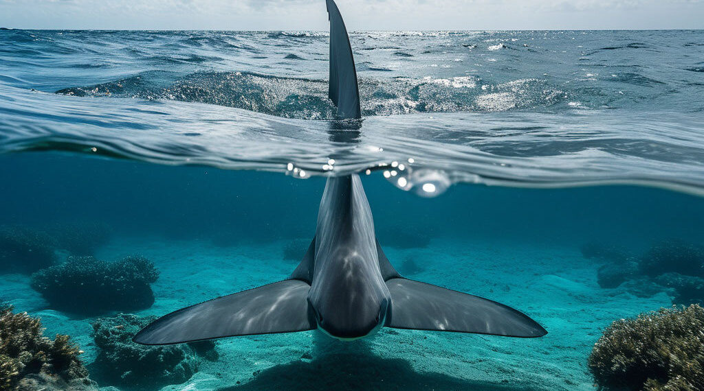 У берегов Сочи на видео сняли акулу
