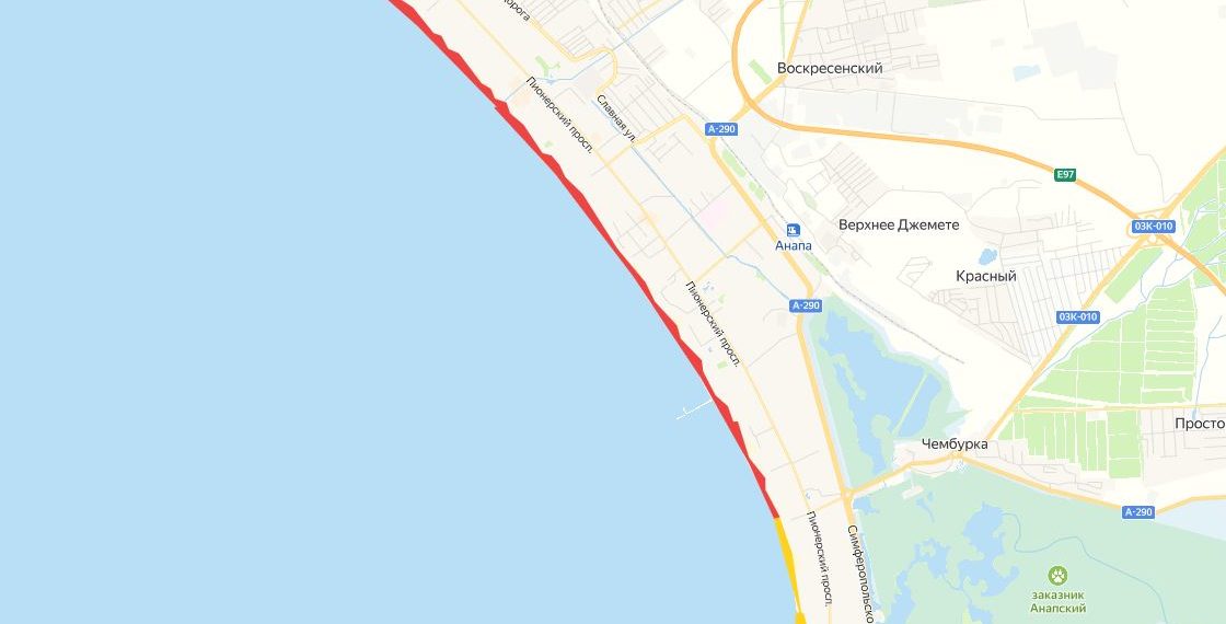 На анапских пляжах завершена очистка более 3 км береговой линии