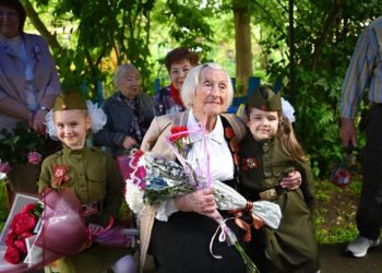 В Краснодаре отметили 101-летие ветерана Великой Отечественной войны Гонтарь