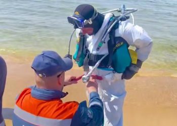 В Анапе собрали 19 тонн нефтесодержащей смеси мазута, песка и воды