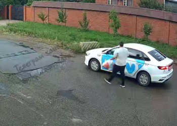 В Краснодаре таксист оставил продукты своей жизнедеятельности прямо у дороги