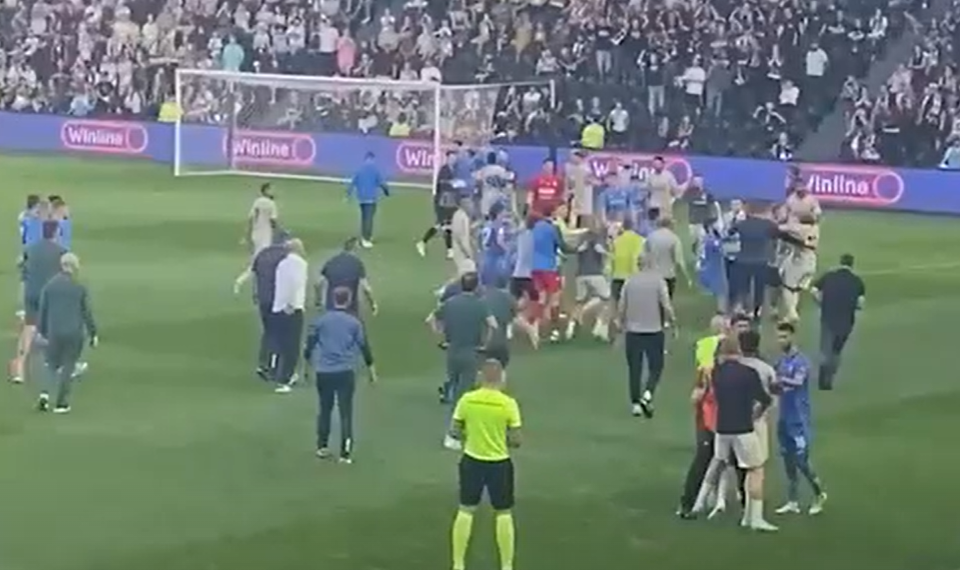Товарищеский матч между «Краснодаром» и «Динамо» превратился в массовую драку