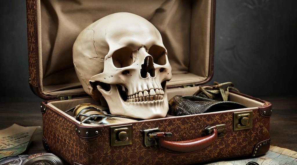 Туристка везла в Крым череп мужа, чтобы показать ему мир