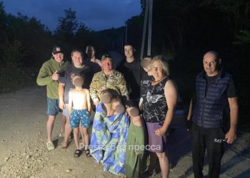 В горах под Архипо-Осиповкой эвакуировали две семьи после резкого подъёма воды