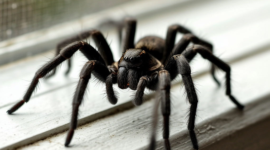 В Сочи гигантский паук на подоконнике напугал местную жительницу