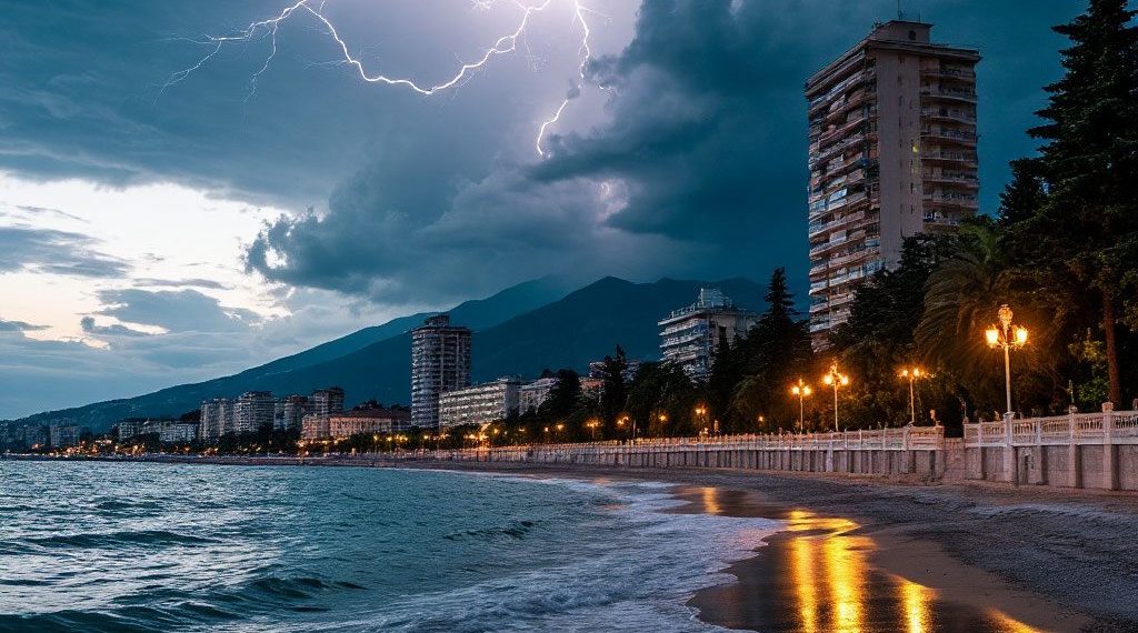 Грозы и ливни снова обрушатся на Краснодарский край во вторник 17 июня