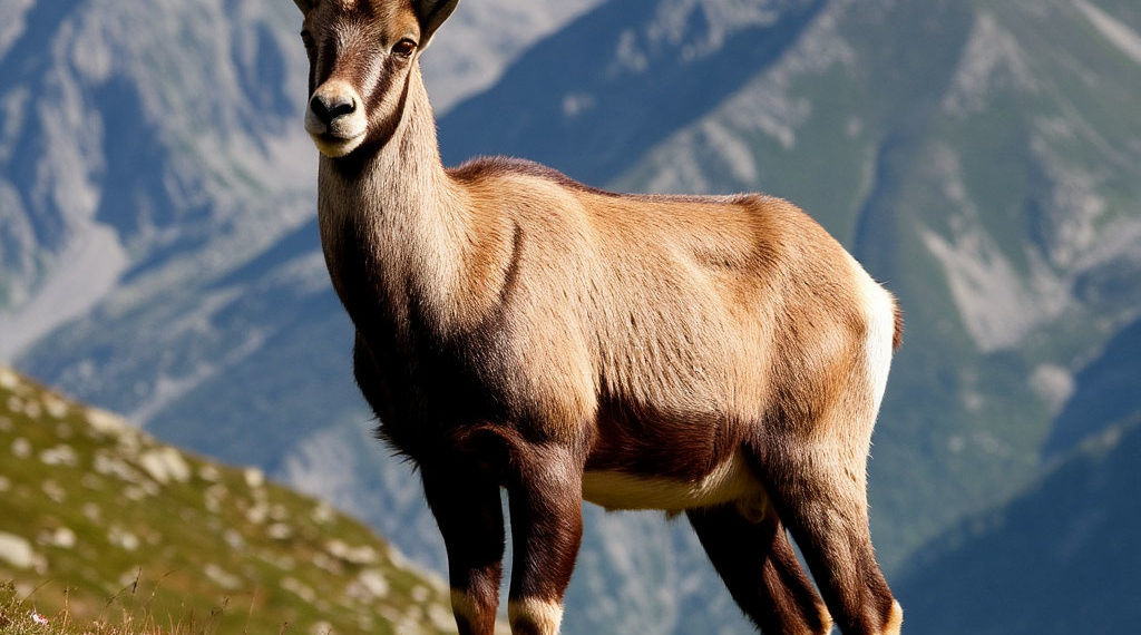 В Красной Поляне Сочи туристы сняли на видео горную козу на канатной дороге
