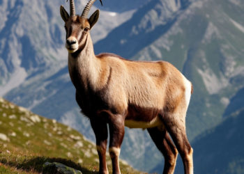 В Красной Поляне Сочи туристы сняли на видео горную козу на канатной дороге