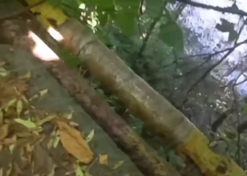 В Сочи газовую трубу с повреждениями «отремонтировали» скотчем