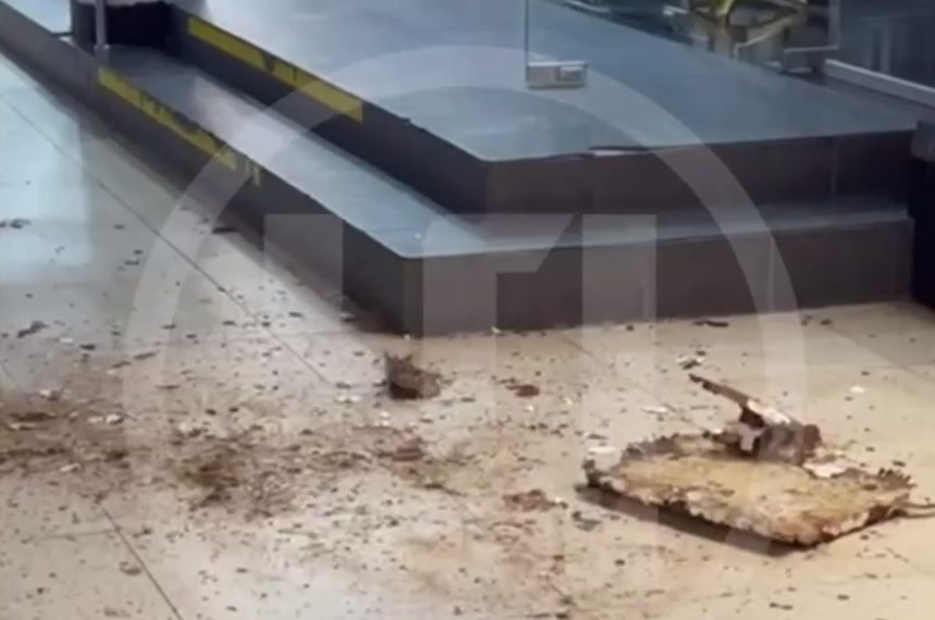 В Сочи на мужчину чуть не упал тяжелый кусок плитки