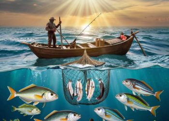 В Карасунском озере Краснодара замечены полуголые браконьеры