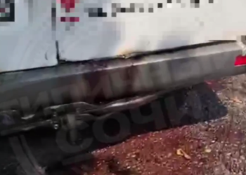 В Сочи жителей Хосты испугал окровавленный микроавтобус