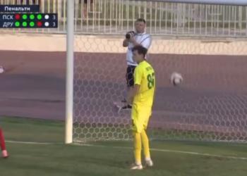 На Кубани редкий гол приключился в матче ПСК и «Дружбы»