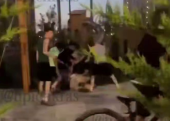 В Краснодаре охранники сняли на видео драку в ЖК «Сказка Град»