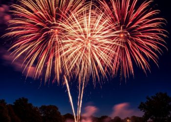 В Сочи во время действия опасности БПЛА запустили фейерверки у Зимнего театра