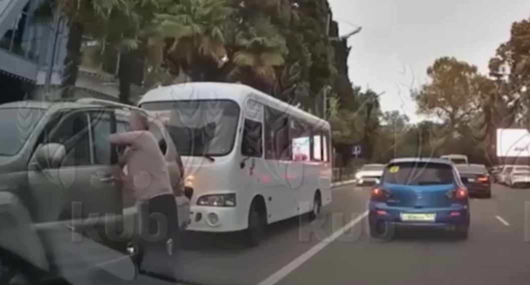 «Водитель года» в Сочи эффектно уложил себя на лопатки посреди дороги