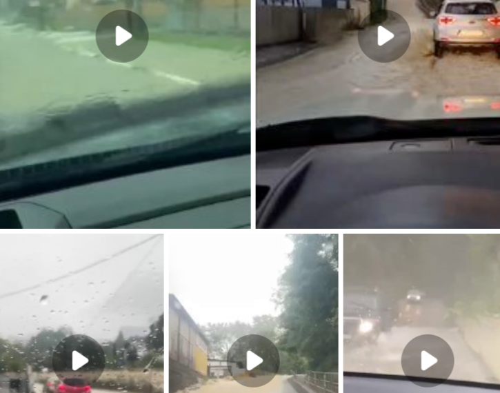 Ливень в Сочи привел к подтоплениям улиц утром 26 сентября