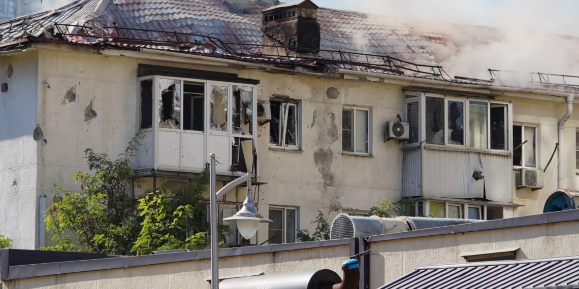 Власти опубликовали фото атаки БПЛА на Новороссийск днем 24 сентября