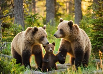 В Красной Поляне Сочи медведица с медвежатами держит в страхе местных жителей