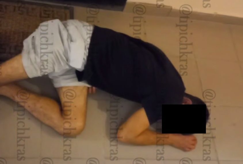 В подъезде в Краснодаре обнаружили спящего мужчину