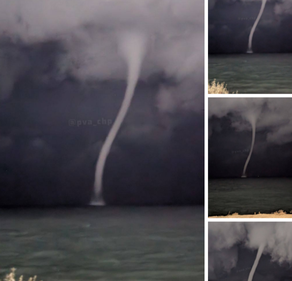 Смерч-призрак напугал и восхитил гостей Анапы 20 октября