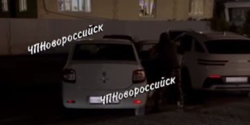 В Новороссийске неизвестные пытались силой запихнуть в машину человека
