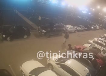 Повредивший несколько авто в Краснодаре мужчина попал на видео
