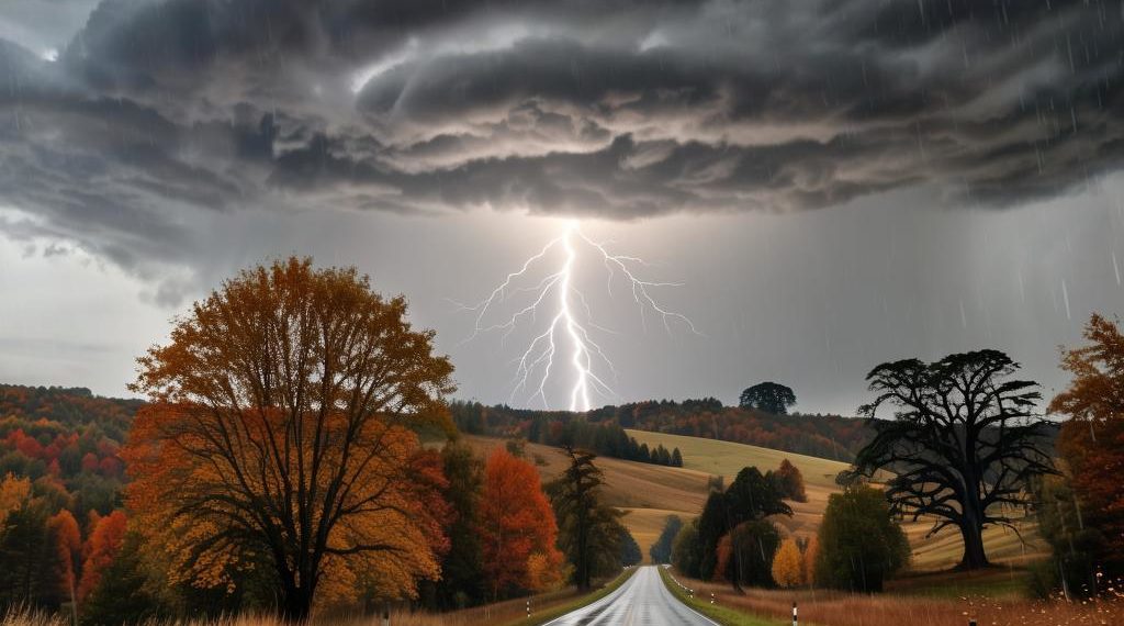 Грозовой фронт наступает на Сочи и Кубань