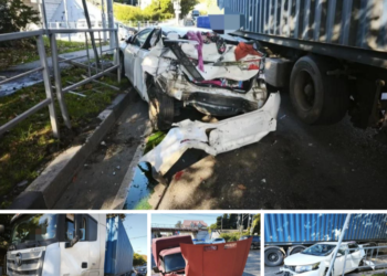 Жёсткое ДТП в Сочи: большегруз протаранил две иномарки с детьми внутри