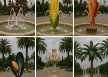 Нейросеть разработала концепции тематических фонтанов для Сочи