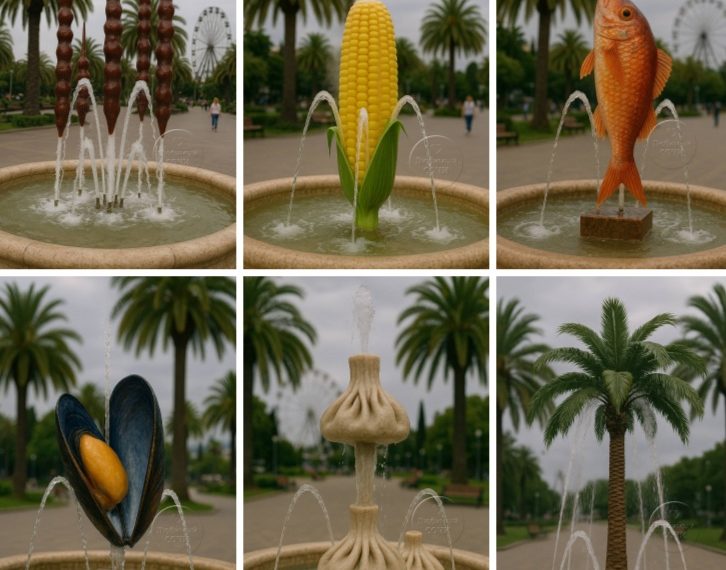 Нейросеть разработала концепции тематических фонтанов для Сочи