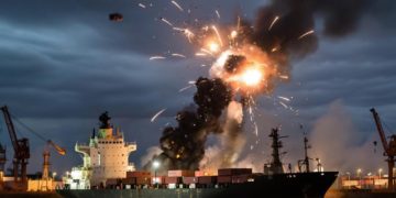 Три человека из экипажа атакованного БПЛА корабля пострадали в Новороссийске