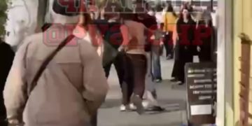 В Анапе сняли на видео уличные бои