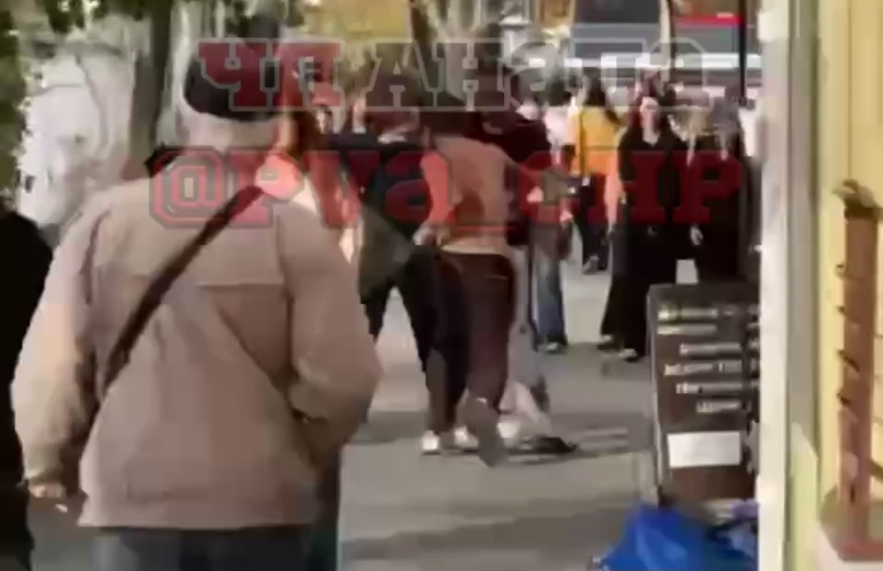 В Анапе сняли на видео уличные бои