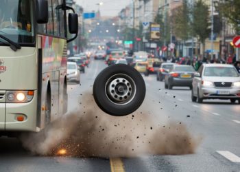 «Людей разбросало по салону»: в Краснодаре колесо отлетело на ходу у автобуса