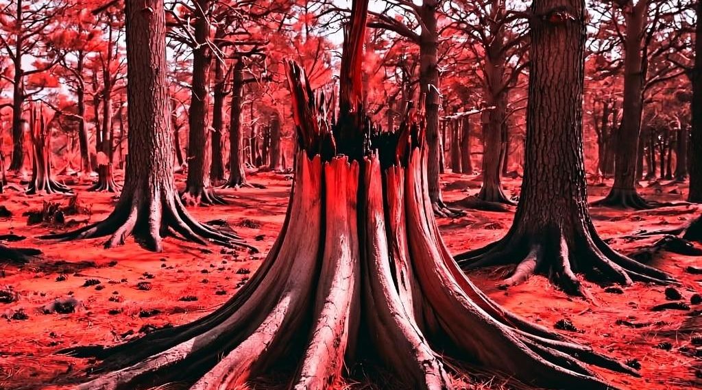 Знаменитые анапские кипарисы стали красными на фоне обмеления водоемов