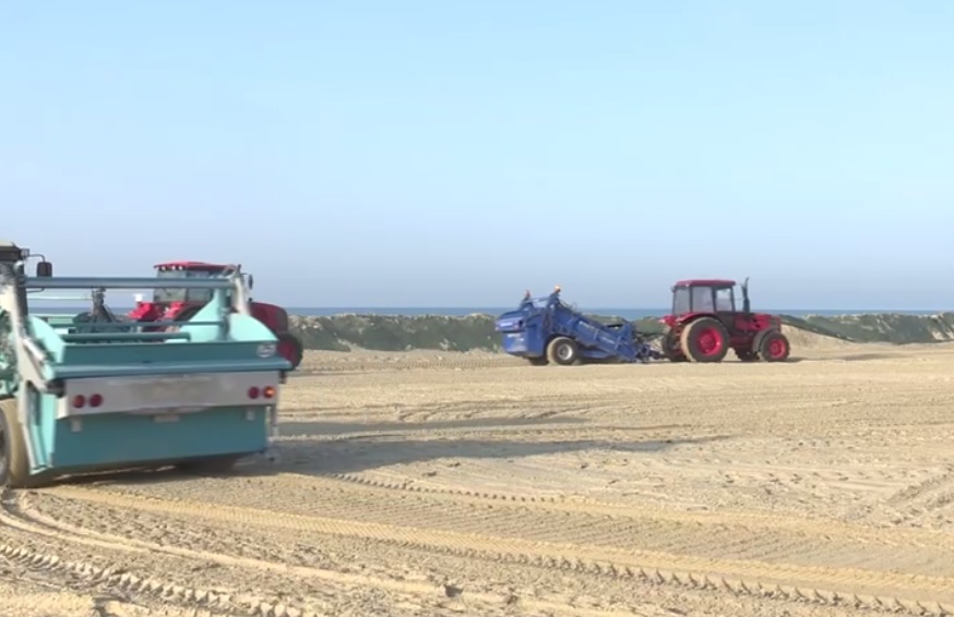 В Анапе продолжается механизированная очистка побережья