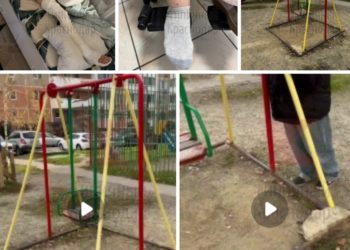 Ребенок получил перелом из-за упавшей качели на детской площадке в Краснодаре