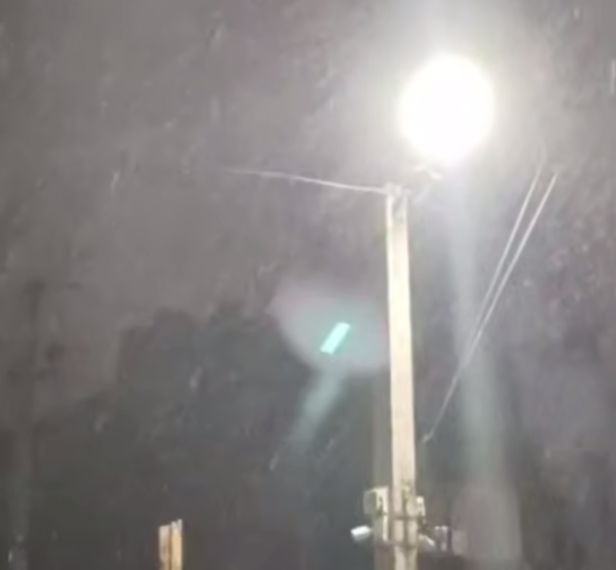 Первый снег наблюдают в Краснодаре в ночь на 15 декабря