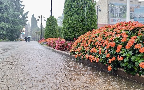 В Сочи ожидаются дожди с грозами 12 и 13 декабря
