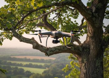 Неразорвавшийся дрон застрял на дереве в Рязани, к месту выехали сапёры