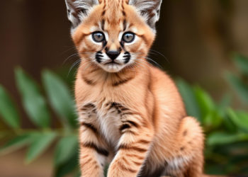 В Сочи за 500 000 рублей продается последний котёнок редкого каракала