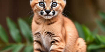 В Сочи за 500 000 рублей продается последний котёнок редкого каракала