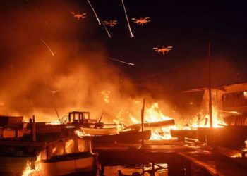 Два судна и два причала повредили БПЛА ВСУ в посёлке Волна на Кубани