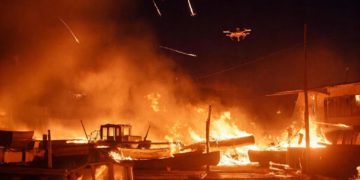 Два судна и два причала повредили БПЛА ВСУ в посёлке Волна на Кубани