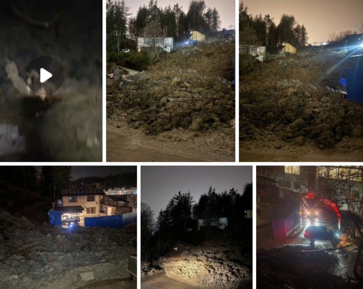 В Сочи в районе жилого комплекса «Министерские озёра» вновь сошёл оползень