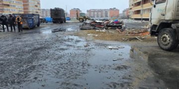 В Новой Адыгее ведутся активные восстановительные работы после атаки БПЛА