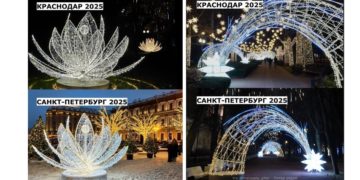 По стопам Краснодара: новогодний дизайн от Галицкого вдохновил Петербург