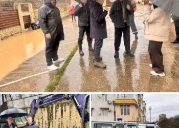 Глава Сочи Прошунин лично оценил паводковую обстановку на реке Херота