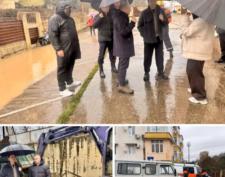 Глава Сочи Прошунин лично оценил паводковую обстановку на реке Херота